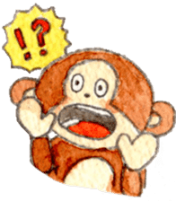 Sticker of the monkey sticker #10976215