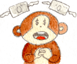 Sticker of the monkey sticker #10976225