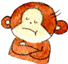 Sticker of the monkey sticker #10976226
