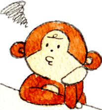 Sticker of the monkey sticker #10976227