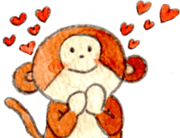 Sticker of the monkey sticker #10976231