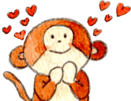 Sticker of the monkey sticker #10976231