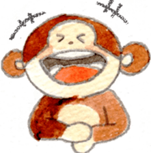Sticker of the monkey sticker #10976233
