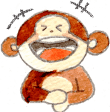 Sticker of the monkey sticker #10976233