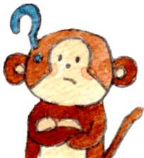 Sticker of the monkey sticker #10976235