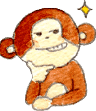 Sticker of the monkey sticker #10976236
