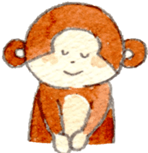 Sticker of the monkey sticker #10976243