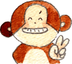 Sticker of the monkey sticker #10976244