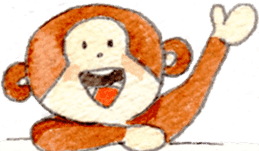 Sticker of the monkey sticker #10976245