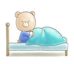 Cute bear and rabbit 7 by Torataro sticker #10976381