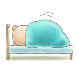 Cute bear and rabbit 7 by Torataro sticker #10976383