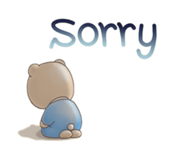 Cute bear and rabbit 7 by Torataro sticker #10976392