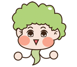 Broccoli kids sticker #10976488