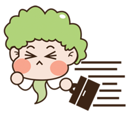 Broccoli kids sticker #10976505