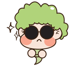 Broccoli kids sticker #10976508