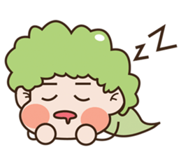 Broccoli kids sticker #10976515