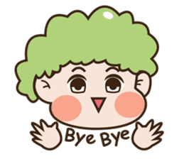 Broccoli kids sticker #10976527