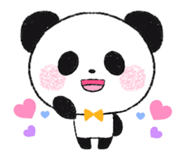 soft and fluffy panda sticker #10977448