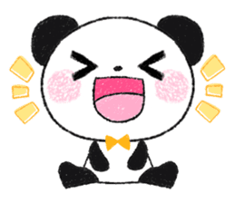 soft and fluffy panda sticker #10977455