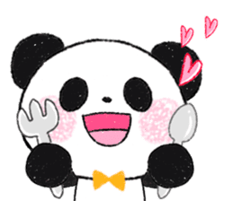 soft and fluffy panda sticker #10977459