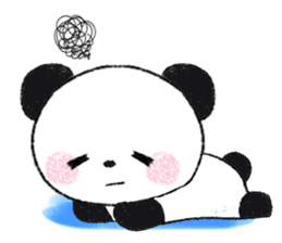 soft and fluffy panda sticker #10977461