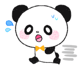soft and fluffy panda sticker #10977462
