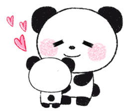 soft and fluffy panda sticker #10977466