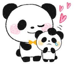 soft and fluffy panda sticker #10977467