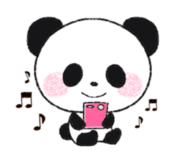 soft and fluffy panda sticker #10977474