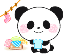 soft and fluffy panda sticker #10977478