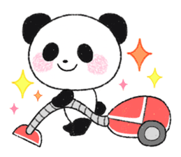 soft and fluffy panda sticker #10977479