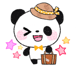 soft and fluffy panda sticker #10977481