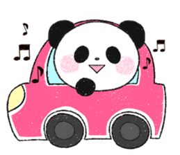 soft and fluffy panda sticker #10977482