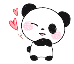 soft and fluffy panda sticker #10977484