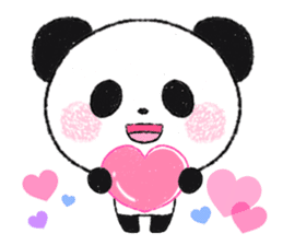 soft and fluffy panda sticker #10977486