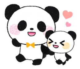 soft and fluffy panda sticker #10977487