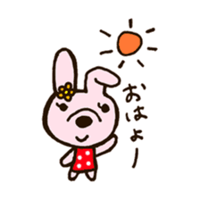 rabbit leisurely forest sticker #10978168