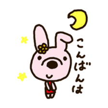 rabbit leisurely forest sticker #10978170