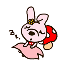 rabbit leisurely forest sticker #10978171