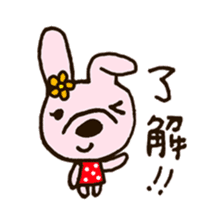 rabbit leisurely forest sticker #10978176