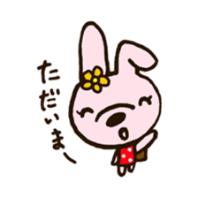 rabbit leisurely forest sticker #10978178