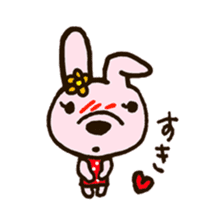 rabbit leisurely forest sticker #10978181