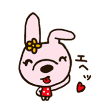 rabbit leisurely forest sticker #10978183