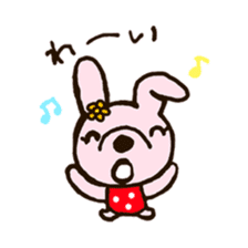 rabbit leisurely forest sticker #10978187