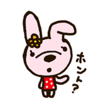 rabbit leisurely forest sticker #10978194