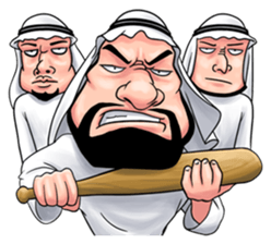 Handsome Uncle from Middle East sticker #10978208