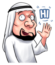 Handsome Uncle from Middle East sticker #10978210