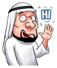 Handsome Uncle from Middle East sticker #10978210