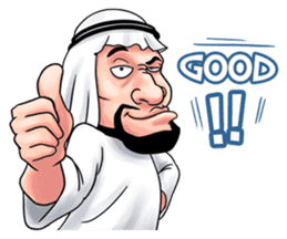 Handsome Uncle from Middle East sticker #10978213
