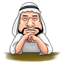 Handsome Uncle from Middle East sticker #10978216